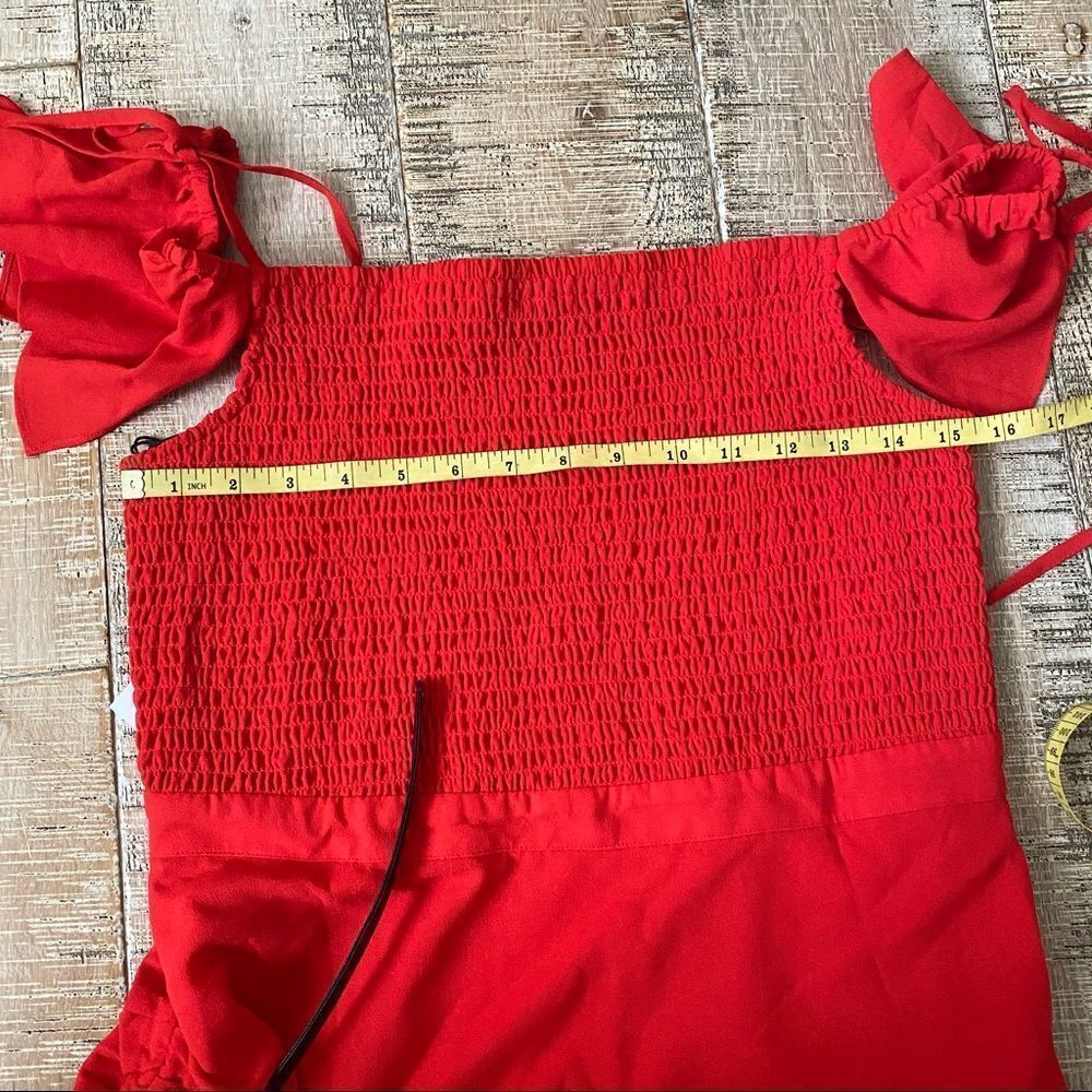 NWT! Ali & Jay red off the shoulder mini dress XL - Picture 13 of 16